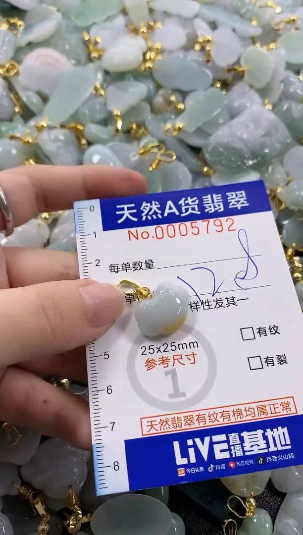 颈饰未镶嵌翡翠天然A货翡翠