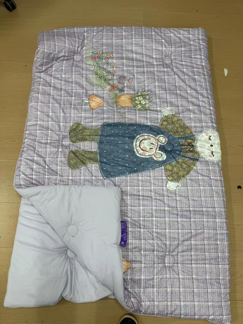 YY-春秋被-单人格纹萌兔-紫-150