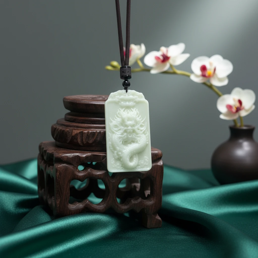 蓝田玉 九五 盘龙牌