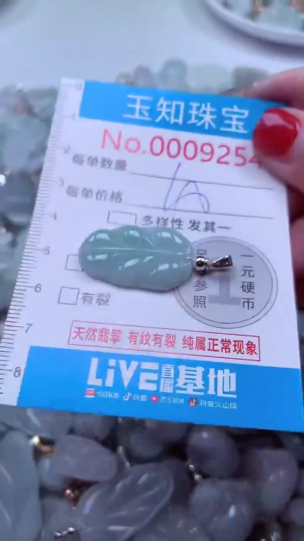 吊坠(不含链)未镶嵌翡翠9254