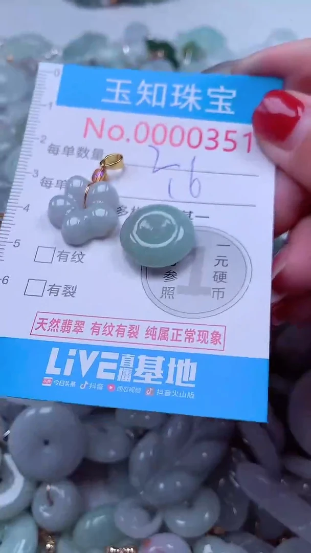 吊坠(不含链)未镶嵌翡翠351