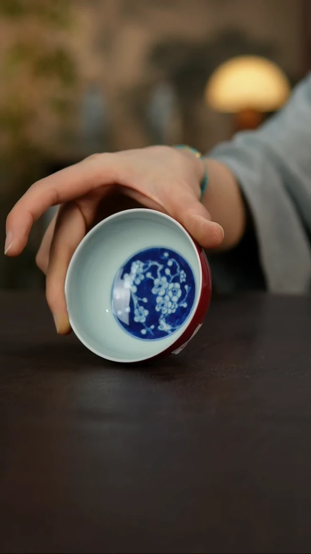 杯觅纤景德镇陶瓷杯碗柴烧多人