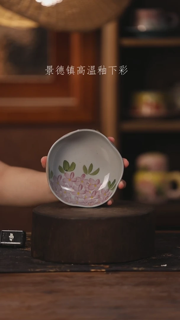 陶瓷景德镇高温釉下手绘陶瓷022