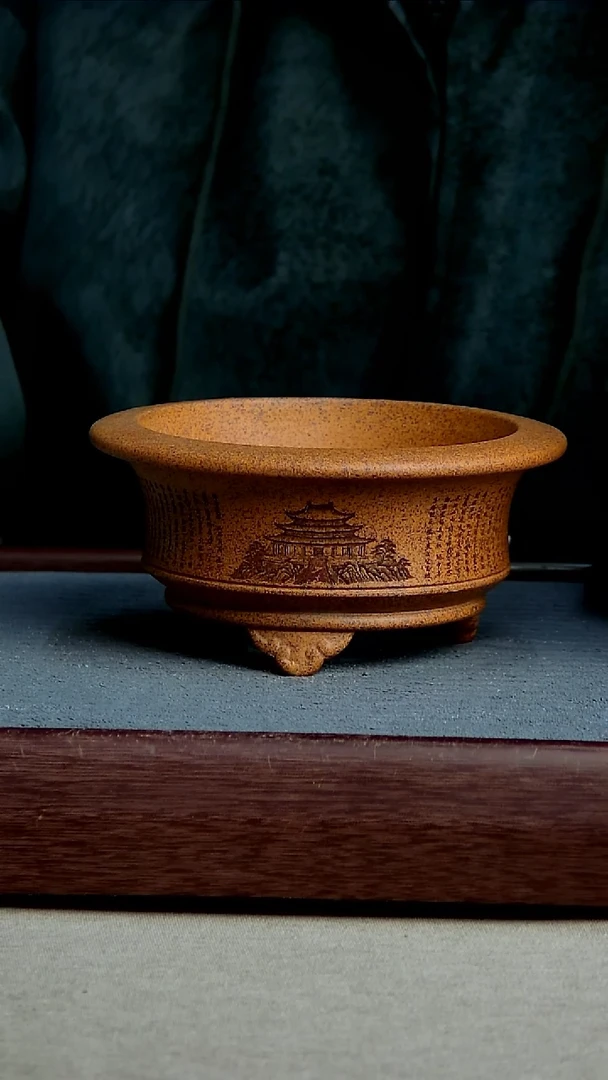 紫砂花盆13*6.5内径尺寸 阁楼