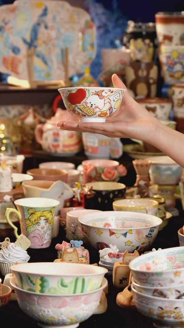 其他陶景德镇釉下彩手绘设计师款陶瓷