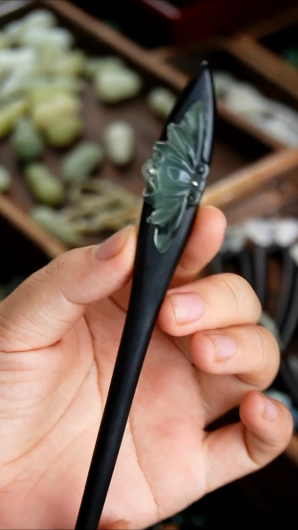 未镶嵌岫玉发簪001