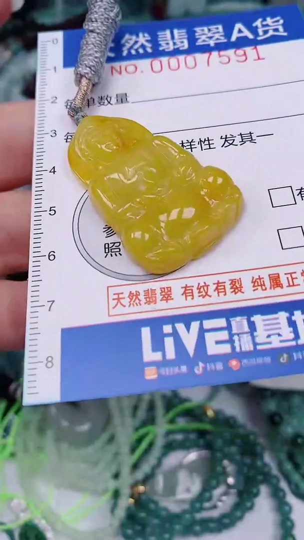 翡翠未镶嵌颈饰00007591