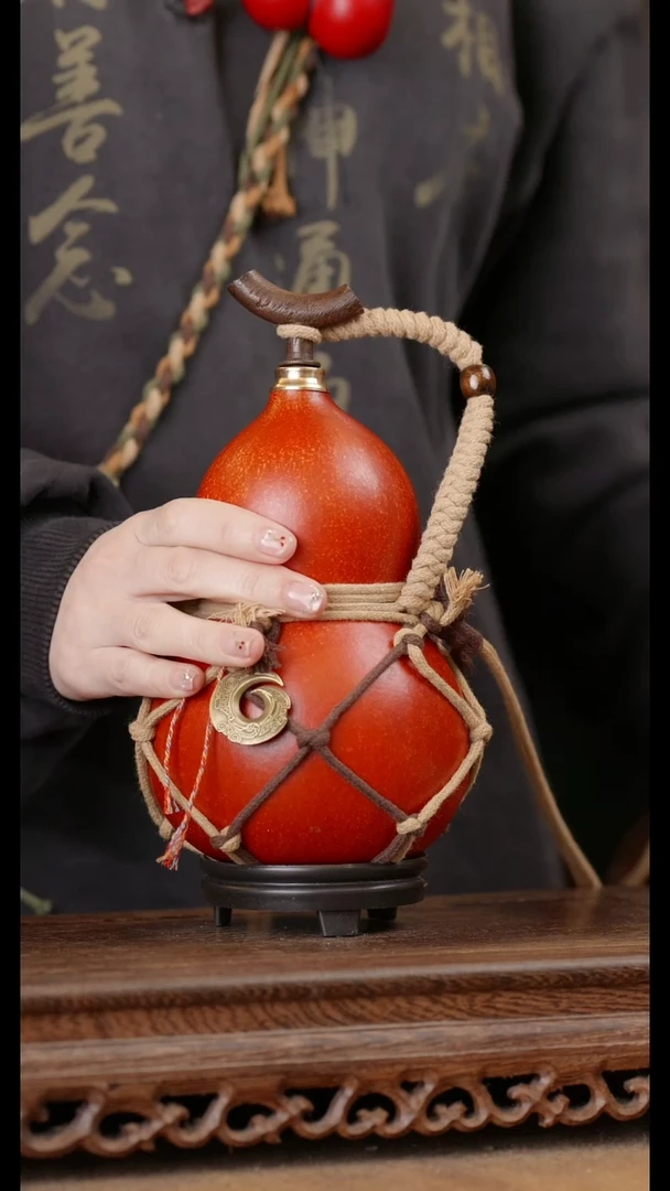 169号精品天然大漆酒葫芦一物一拍~