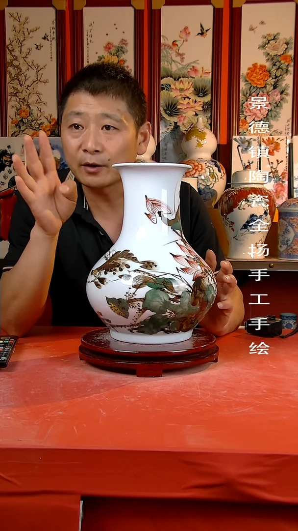 摆件景德镇陶瓷 手工手绘19