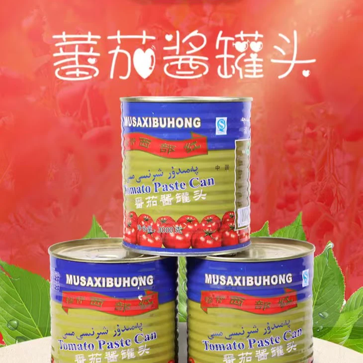 西部红番茄酱，高浓度，新疆原酱，番茄酱罐头3kg/罐*6/箱，