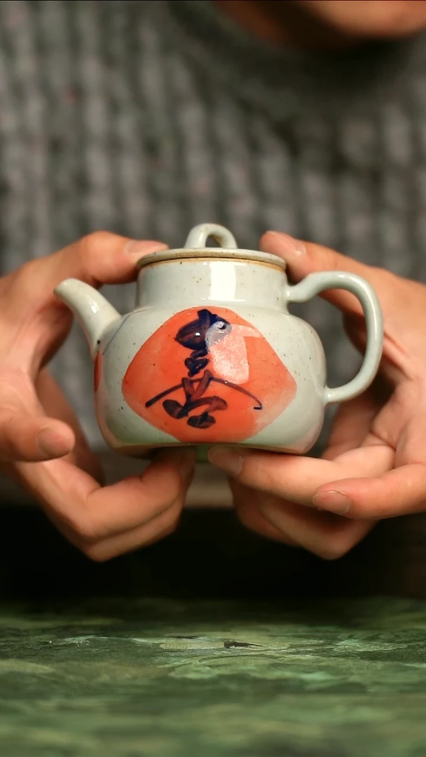 青诗集手工手绘瓷器