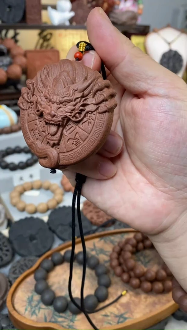 泥塑七香十二精要合香牌-玄龙护主