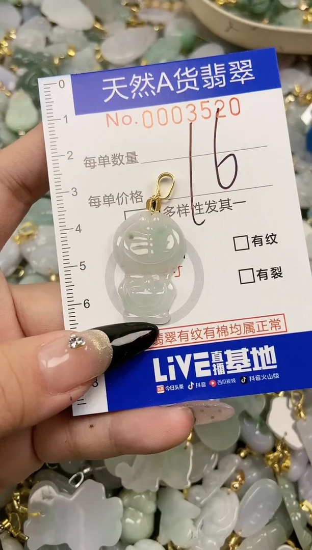 【闪购商品】翡翠颈饰未镶嵌天然A货翡翠