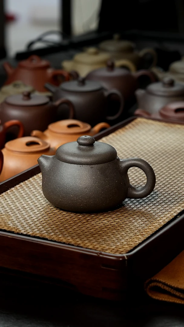 【闪购商品】紫砂茶壶大彬文旦内里包银150cc福利炸