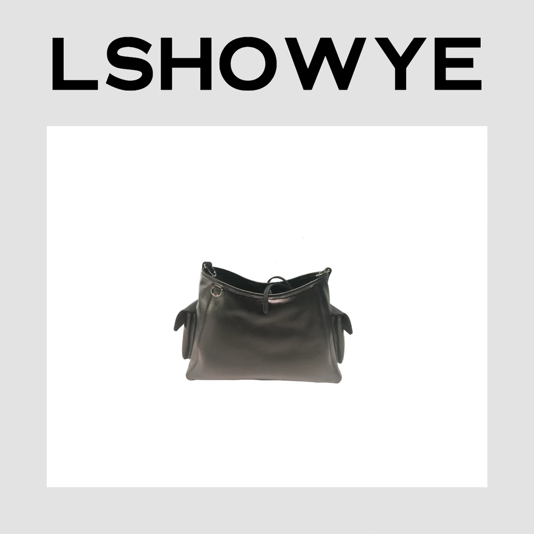 LSHOWYE｜边口袋斜挎水桶包  BBJ-0013