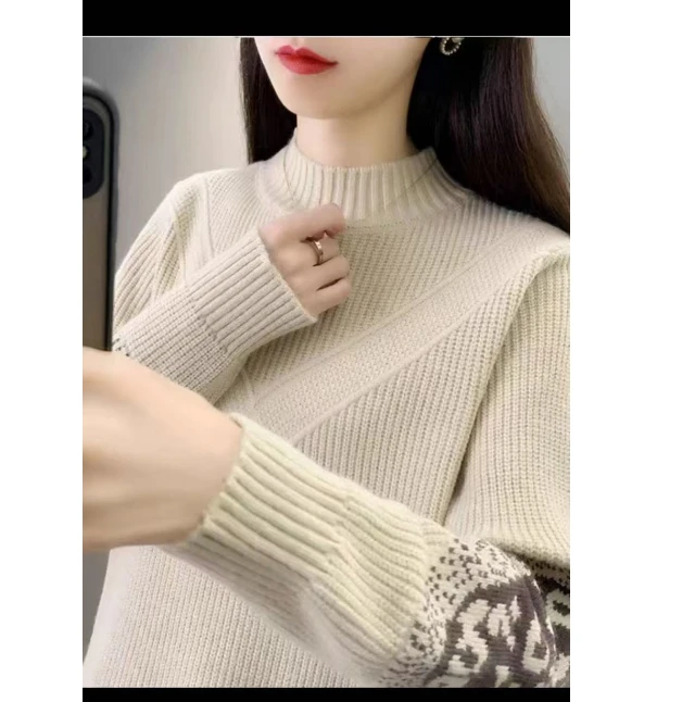 【高端女装】2024新款时尚气质百搭毛衣HJ-1446