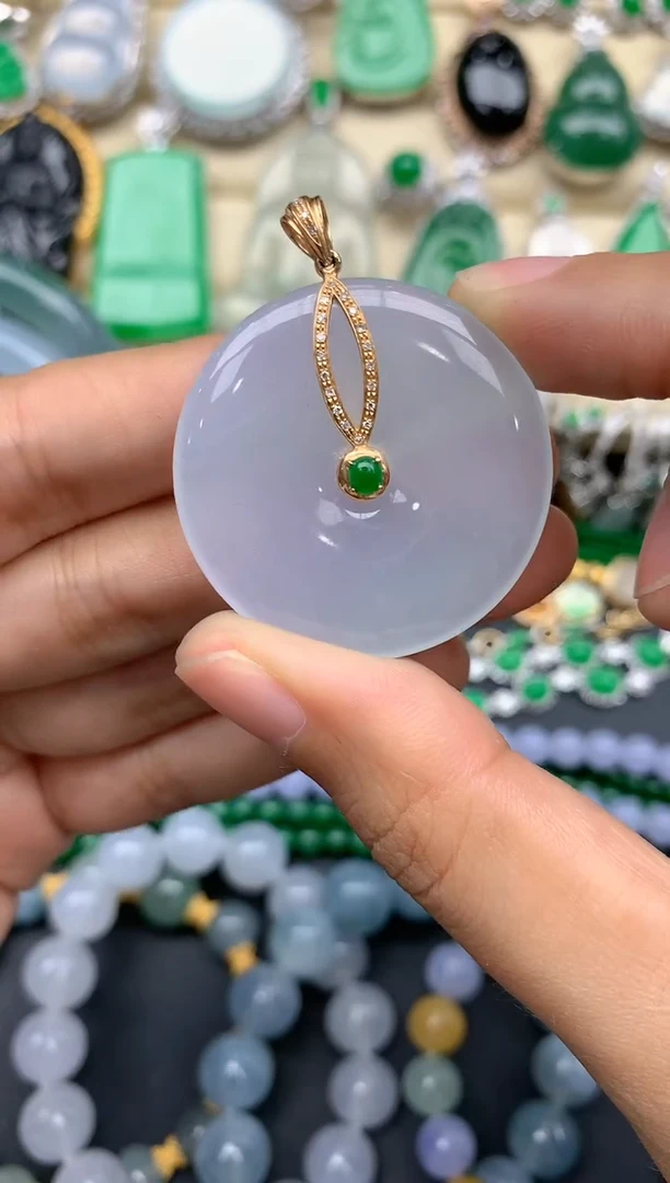 【闪购商品】翡翠颈饰18K金镶嵌336-中国好珍宝