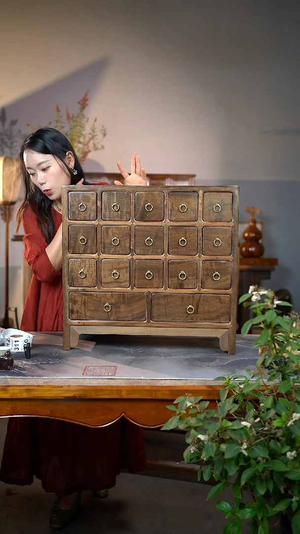 金丝楠阴沉木精工多宝柜