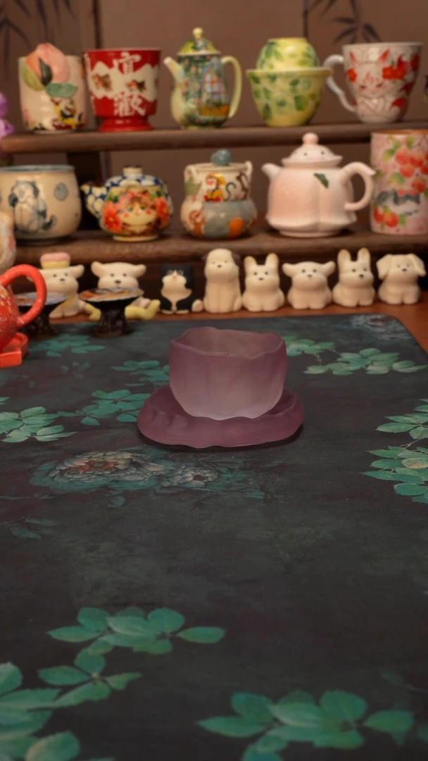 【落单】紫琉璃杯套组