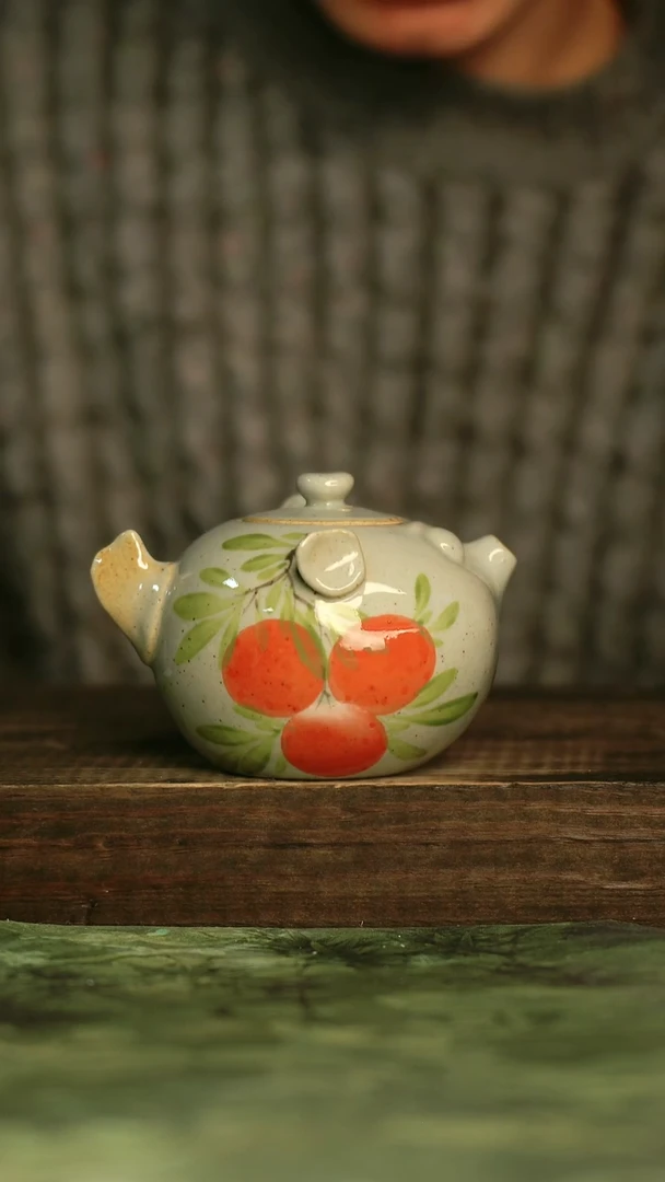 瓷器青诗集手工手绘瓷器