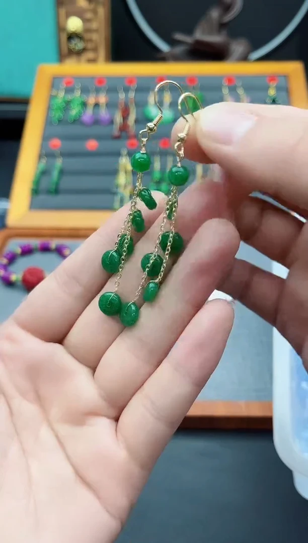 【闪购商品】玛瑙/玉髓耳钉银S925镶嵌528000