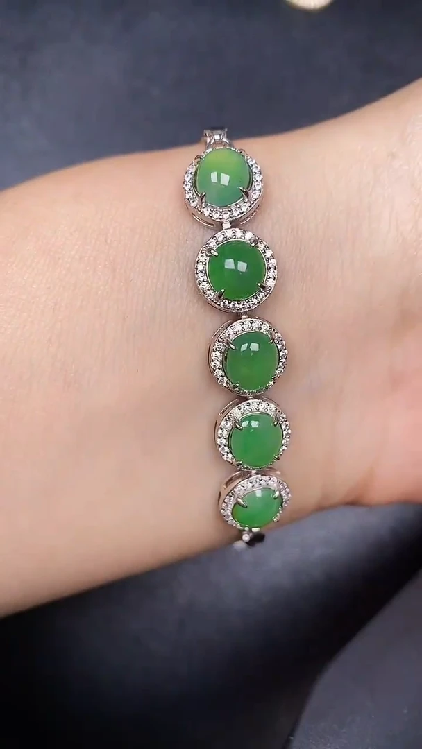 银S925镶嵌戒指翡翠1250