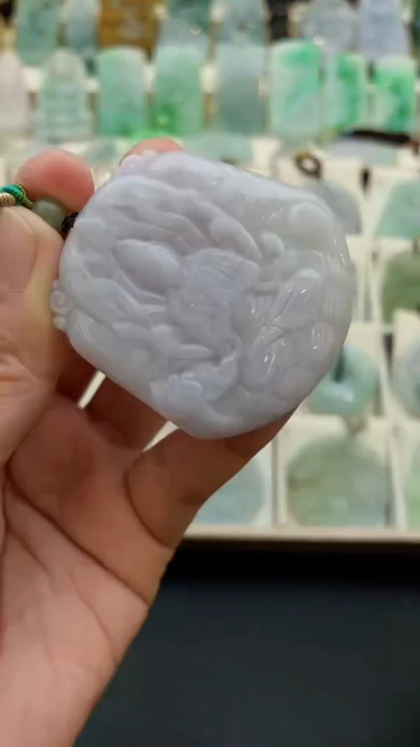 颈饰未镶嵌翡翠天然缅甸翡翠A货35