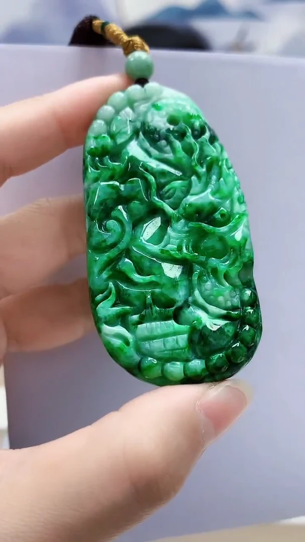 未镶嵌定制翡翠4852lr-毛货挂件11