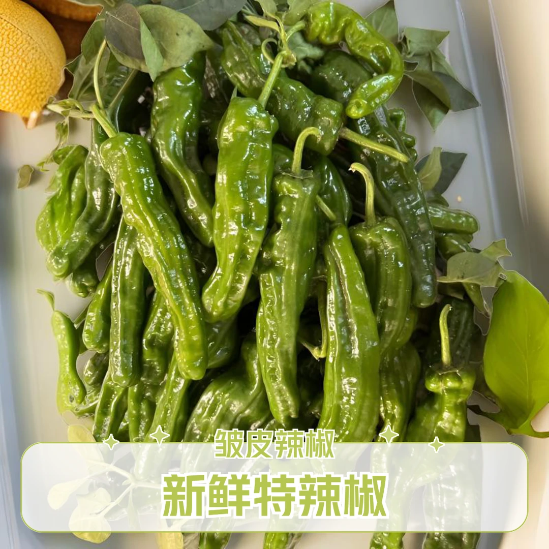 安徽特辣香辣薄皮辣椒新鲜辣椒小皱皮辣青椒皱皮辣椒