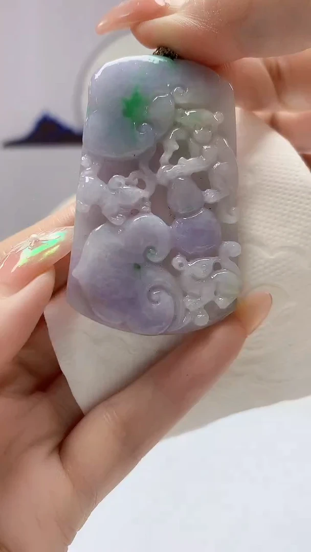 【闪购商品】定制翡翠未镶嵌0405DD-毛货挂件35