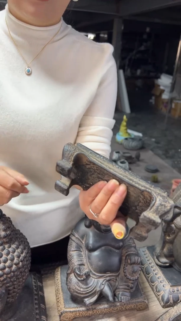 陶土【火山泥】将军案底座