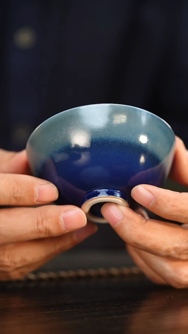 1柴房陶瓷柴烧窑变茶碗，因柴烧特性，每只都略有不同