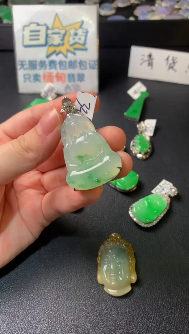 颈饰银S925镶嵌翡翠翡翠1