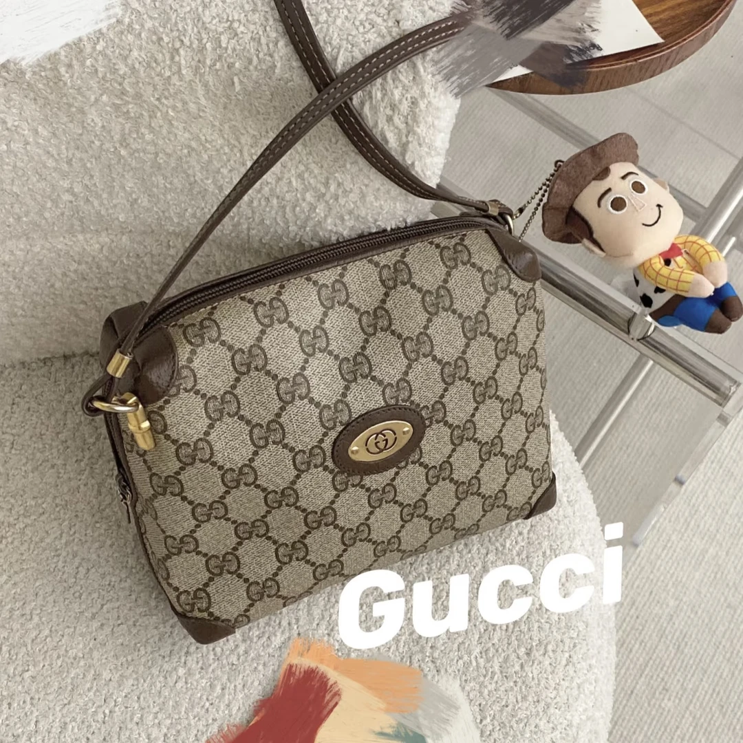 95新 GUCCI/古驰 暮野奢品/古驰斜挎豆腐包/25024