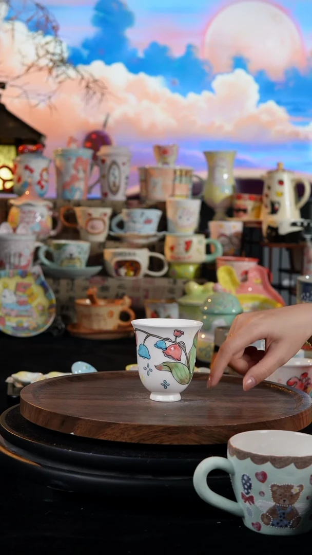 陶瓷便携款手工手绘景德镇陶瓷