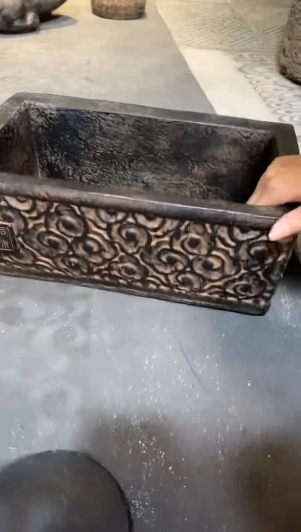 陶土【火山泥】大方时来运转盆