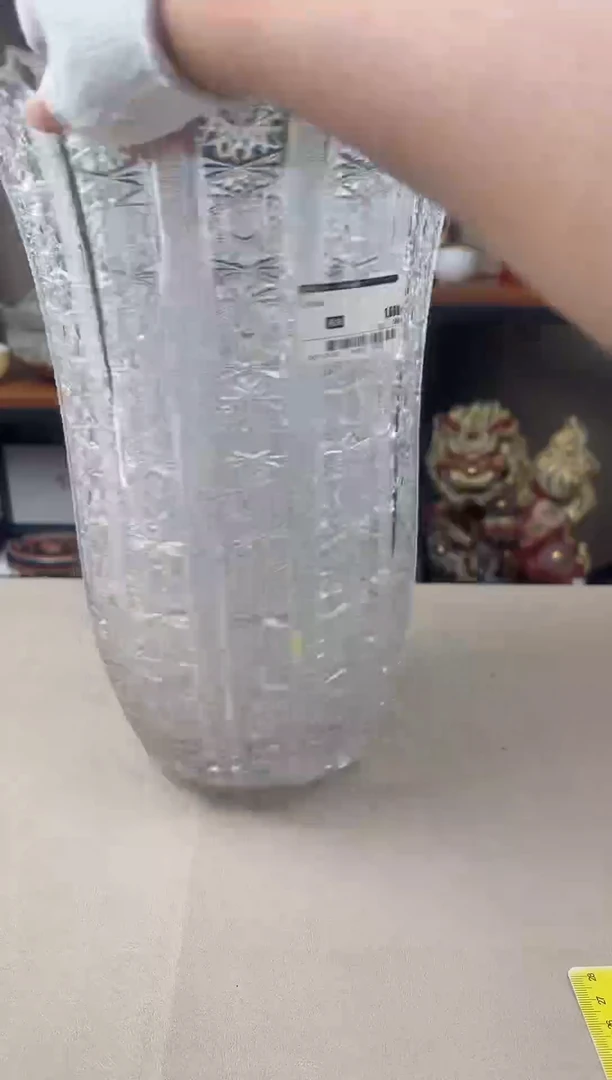 瓷片敬*月波西米亚大型水晶花瓶