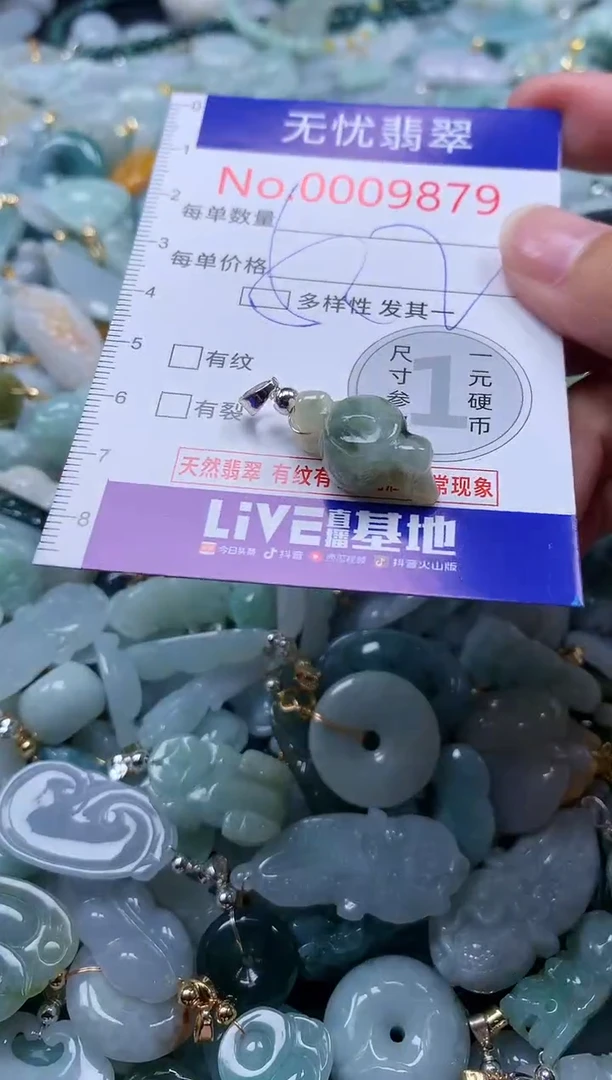翡翠未镶嵌吊坠(不含链)9879