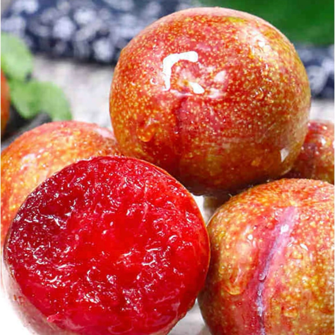 云南红心三华李·李子｜果肉香中带甜，果皮酸爽，果肉是软口的G