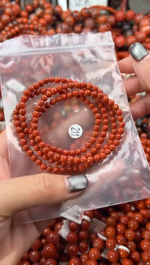 未镶嵌手串南红玛瑙4+
