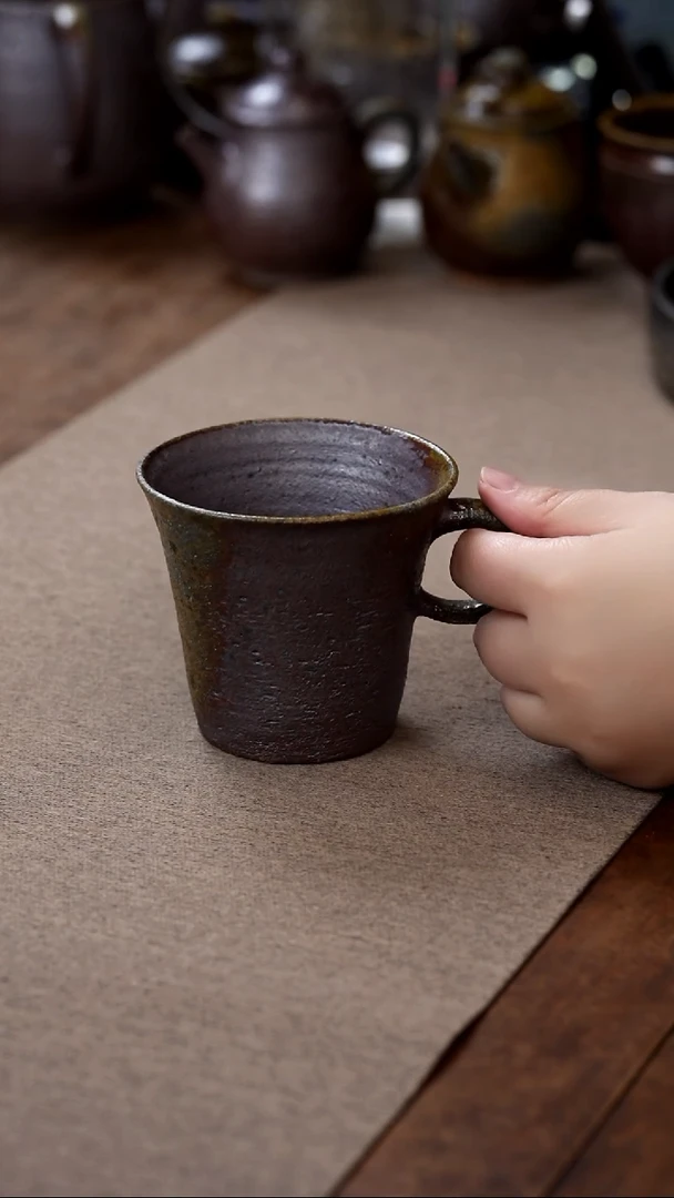 茶壶紫砂  柴烧咖啡杯200CC
