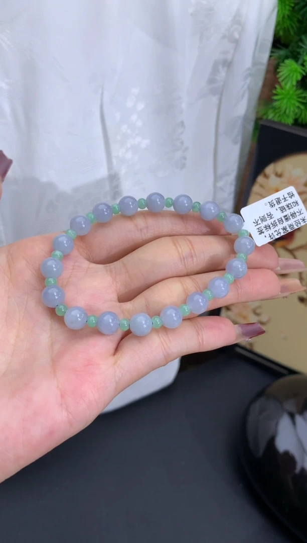 【闪购商品】翡翠手链未镶嵌卡3.7-7mm