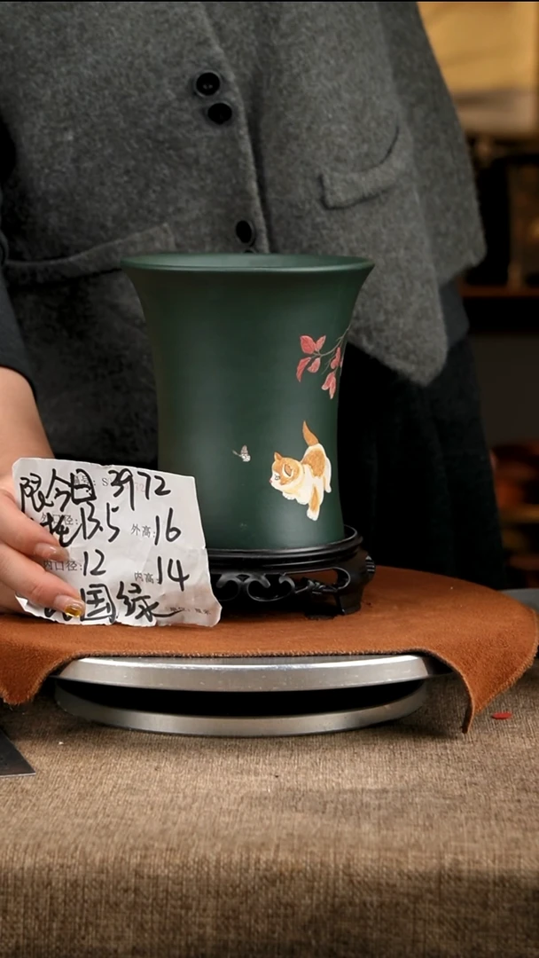 紫砂花盆花卉工艺3972+s