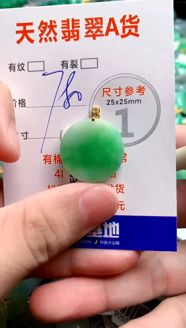 翡翠18K金镶嵌颈饰0262569723