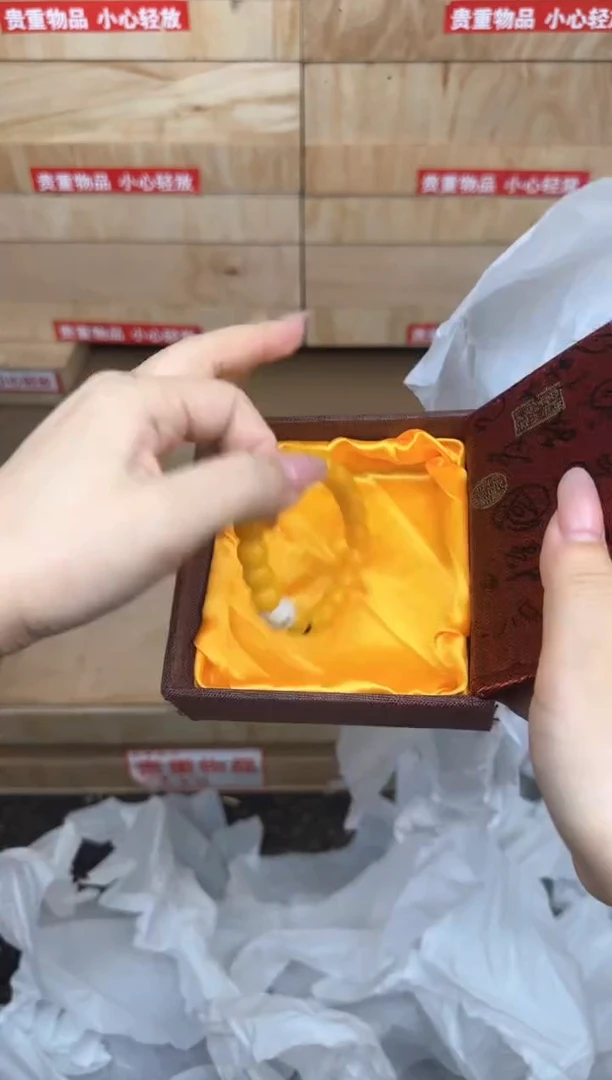 黄玉菩提带猫爪商品链接@@L052