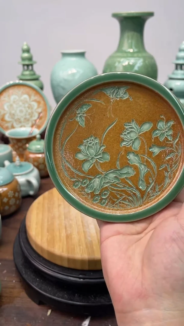 特价福利 微瑕 慧仙青瓷