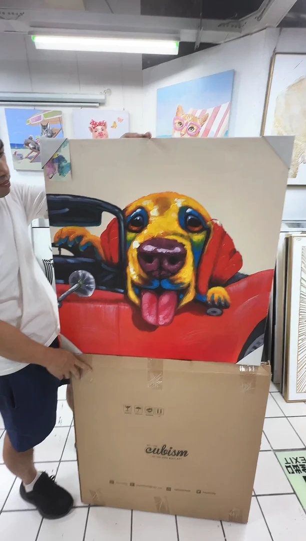 168现代艺术装饰画油画75*75