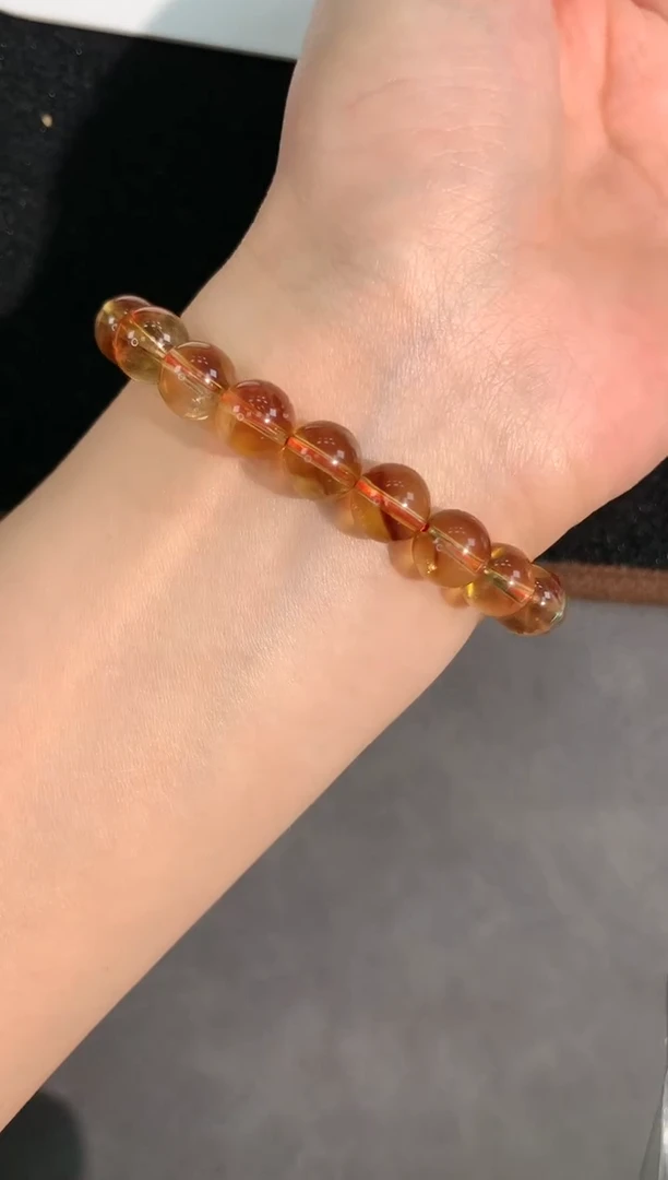 【闪购商品】黄晶手链未镶嵌23号黄塔黄阿赛单圈8mm