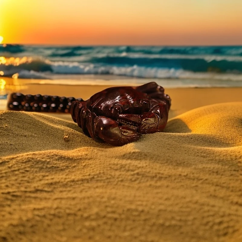 螃蟹 八方来财 木（小）雕 挂件 手把件