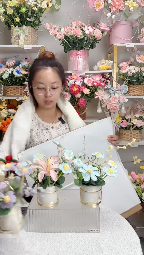 纯手工毛线花私人订制